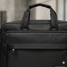 Men's Executive Briefcase Shoulder Bag Notebook Nylon - màu đen - Xem 3