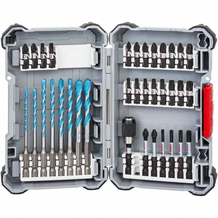Bosch Accessories Professional 35Piece MultiPurpose Drill Bit And Impact Control Screwdriver Bit Set Pick And Click HEX9 Impact Driver Accessories - 35PcsSet - View 1