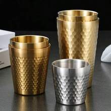 1个不锈钢蜂窝真空保温杯，双层壁，高品质拉丝表面，防指纹，适用于水、咖啡、茶、冰饮、牛奶等，是居家、餐厅、快餐店、咖啡馆、野餐等场合的理想之选。 - 彩色 - 查看 3