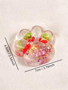 1/6 buc jucării de stoarcere cu labă de pisică moale, transparente cu sclipici, din seria de fructe, moi și drăguțe, jucărie Fidget, jucărie pufoasă, Taba Squishy, jucării anti-stres pentru birou și călătorii, potrivite pentru copii, adolescenți și adulți, cadouri pentru copii, jucării pentru copii, jucării pentru fete, jucării pentru băieți, jucării senzoriale, cadouri pentru fete, cadouri pentru petreceri pentru copii, umplutură pentru pungi de petrecere, jucării pentru umplutură pentru pungi de petrecere, jocuri de petrecere, cadouri pentru petreceri de ziua de naștere, cadouri amuzante