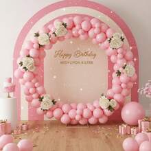 147 Pieces (1 Set) Maca Pink Party Decoration Balloons Of Different Sizes, Balloon Garland Arch Set, Unique Exploding Star Shaped Balloons, DIY Balloon Tree, Balloon Arch, Birthday, Wedding, Valentine's Day, Holiday Party Decoration, Christmas And New Year Decoration, Wedding Balloon Bouquet, Balloon Set - Multicolor - View 3