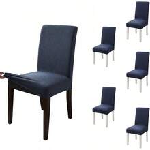 Kitchen Chair Covers - Blue - View 3