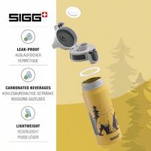 SIGG Aluminium Water Bottle WMB ONE Brave Bear Suitable For Carbonated Beverages Leakproof Lightweight   Certified Yellow 0.6L - 12BraveBear - View 3