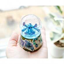 TFKI  Lilo And Stitch Vintage Photos Mini Light-Up Snow Globe For Adults With Glitter 3 Inches - 藍色 - 查看 5