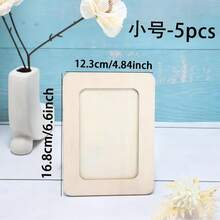 1 pieza 19*14cm Marco de fotos de madera grande DIY - En blanco sin terminar, para proyectos hechos a mano/decoración del hogar/fotos/arte/regalos, artesanía DIY sin terminar, para decoración personalizada/entusiastas de DIY/recuerdos de boda, en blanco sin terminar, para regalos hechos a mano/decoración del hogar/exhibición de fotos/talleres de artesanía, artesanía sin terminar, para decoración del hogar personalizada/fotos familiares/arte/regalos hechos a mano, artesanía en blanco, para galería del hogar/decoración de boda/exhibiciones de recuerdos