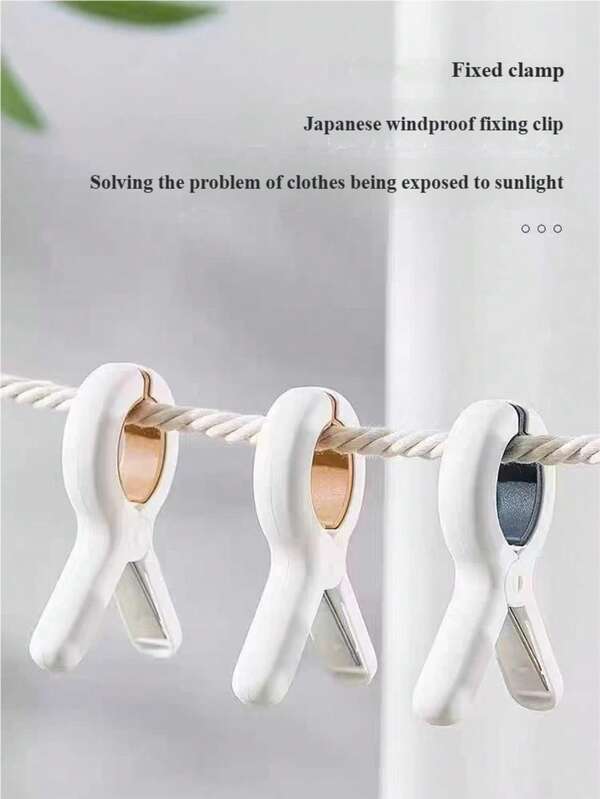 Windbeständige Wäscheklammer, starker Kunststoffclip zum Aufhängen von Bettwäsche, Laken, Wäsche, wiederverwendbar