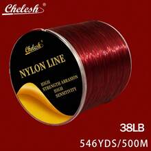 Chelesh 500米/546码高品质单丝尼龙钓鱼线，适用于海钓、淡水钓鱼（台湾地区），多种强度可选，经久耐用，结实可靠，可作为钓鱼礼品、圣诞装饰线或珠宝DIY串珠线。 - 彩色 - 查看 66