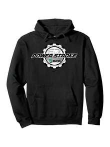 6. sweat-shirt à capuche Powerstroke OBS F350/F250/F150 - sweat-shirt à capuche imprimé moteur lourd, technologie de durcissement à la chaleur, lavable en machine, convient aux vêtements de loisirs d'automne et d'hiver (vêtements pour passionnés de camions) - Noir - Voir 6