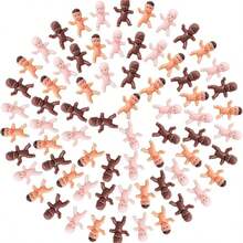Conjunto de 10 miniaturas de bebês, ideais para decoração de festas, chá de bebê em miniatura, lembrancinhas para chá de bebê, jogos com cubos de gelo, decoração de festas e presentes de Natal.