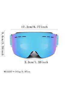 Lunettes de ski pour sports d'hiver, vision large avec sangle réglable, respirantes et confortables, conviennent pour le ski, le patinage sur glace, le ski alpin, accessoires de ski d'hiver