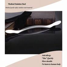 Stainless Steel Gua Sha Scraping Massage Tool IASTM Tools Help Relieve Sore Muscles Great Soft Tissue Mobilization Tool Long Shape 1 Count (Pack Of 1) - As Pic - View 3