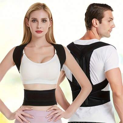 Adjustable Back Corrector, Shoulder Corrector, Full Back Support, Relieve Upper And Lower Back Pain - Scoliosis, Improve Back Posture And Provide Lumbar Support.Unisex Back Brace Posture Corrector, Shoulder Corrector, Adjustable Full Back Support, Relieves Upper And Lower Back Pain - Scoliosis, Improves Back Posture And Provides Lumbar Support