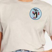 2pcs Cute Penguin Embroidered Patches - Iron-On Appliques, Suitable For Jeans, Backpacks, Noot Noot Cartoon Design - Blue - View 3