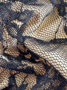 女士性感时尚高端性感浪漫度假海滩旅行派对蕾丝串珠挂脖系带比基尼泳衣，性感两件套，春夏新品 - 黑色 - 查看 7