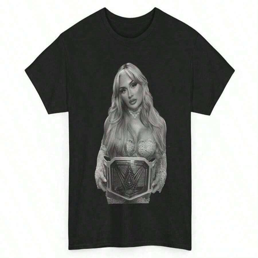 WWE Pro Wrestling Rhea Ripley Vintage Unisex T-Shirt - Black 17 - View 1