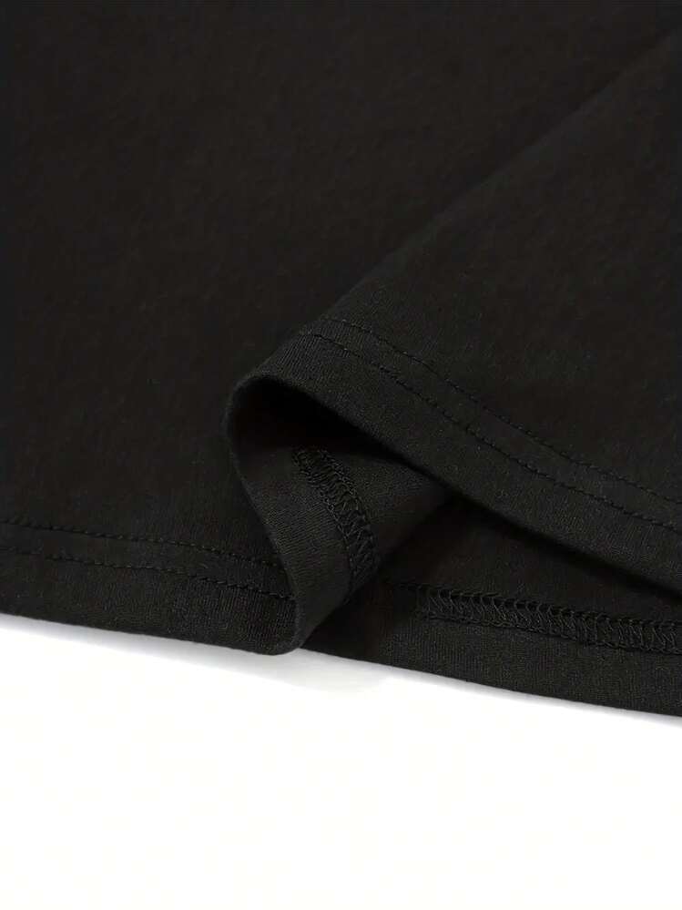 I Just Want To Eat Pizza Watch Horror Movies Halloween T-Shirt - Black - View 5