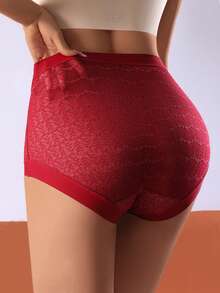 High Waist Lace Tummy Control Panties For Women, Slimming Waist Lifting Triangle Briefs