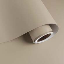 1 rollo de papel de contacto blanco mate, papel tapiz autoadhesivo y removible para gabinetes, paredes, resistente al agua, apto para baño, sala de estar, cocina, decoración de dormitorio - Granate - Ver 2