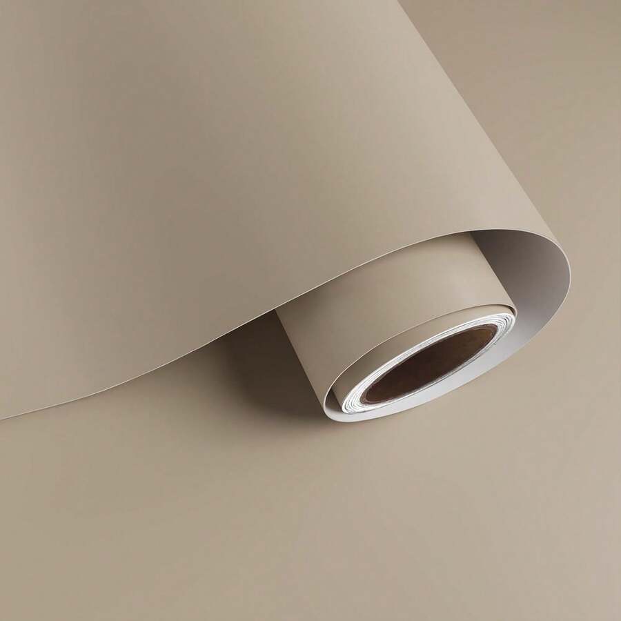 1 rollo de papel de contacto blanco mate, papel tapiz autoadhesivo y removible para gabinetes, paredes, resistente al agua, apto para baño, sala de estar, cocina, decoración de dormitorio
