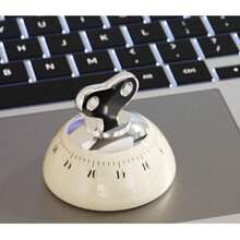 Magnetic Adhesive Timer, Kitchen Cooking Mechanical Timer Reminder, Children's/Students' Timer, Specialized Alarm Clock - White - View 6