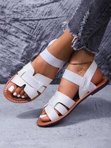 Women's Fashion Versatile Slip-On Comfortable Flat Sandals, Summer