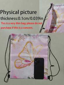 1 lekka, personalizowana kieszeń ściągana sznurkiem z uroczym wzorem motyla, na której można nadrukować imię lub życzenia świąteczne. Spersonalizuj swoją torbę. Ten plecak jest idealny dla dziewcząt, chłopców i nastolatków do codziennego użytku, w tym na wycieczki, podróże, sport, pływanie, wędrówki i inne aktywności na świeżym powietrzu. (Uwaga: ta torba jest bardzo cienka).