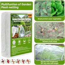 67pcs Mesh Netting Kit 6 Sets Wide Hoops With 10x20 Ft Covers And 12 Clips Garden Protection For Raised Beds Greenhouse Vegetable Plants Flowers Animals