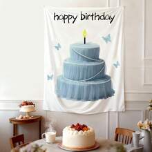 1 Set 2D Schmetterling 3-Lagen Kuchen Poster, Geburtstags Hintergrund Wandbehang, Party Dekorations Banner, Innen-/Außen Fotografie Requisite