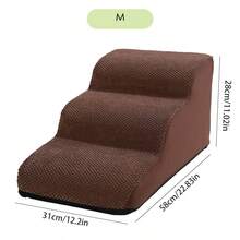 Pet Stairs, Dog Climbing Ladder Steps, Non-Slip Climbing Ladder Suitable For Small, Medium And Large Dogs To Use On Bed, Cat Bedside Climbing Ladder