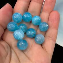 16mm 10pcs Glossy Cat Eye Resin Beads - Galaxy Mermaid Subtle Sparkle Resin Round Beads, Smooth Beads Suitable For DIY Jewelry Making - Unisex Accessories - Multicolor - View 22