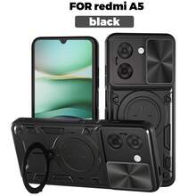 Redmi 14C (4G/5G) / POCO C75 4G / POCO M7 5G 兼容手机壳，带滑动相机镜头和支架 - 黑色 - 查看 10