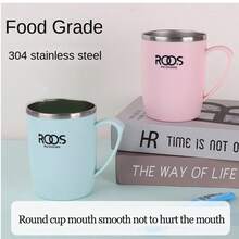 304 Stainless Steel Anti-Mold & Antibacterial Gargle Cup, Simple Couple Toothbrush Cup, Household Rinse Cup - 304 Stainless Steel Mouthwash Cup - View 2