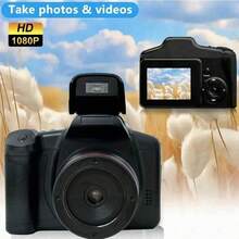 1080P HD Digital Camera With 2MP Camera, 16X Optical Zoom, Digital Image Stabilization, 600mAh Battery, 2.4" Detachable Lens, Supports Up To 128GB Memory Card - Camera + Card Reader - View 3