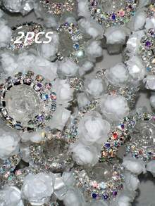 6/2颗亚克力玫瑰珠，22毫米，珠宝制作材料，吊坠配件，DIY珠宝工艺材料，手链制作套装，万圣节，圣诞节装饰，成人手工材料 - 彩色 - 查看 14