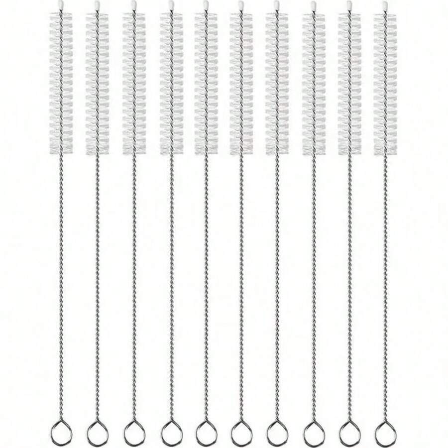 Straw Cleaner Brush Extend 12 Inch, Extra Wide 12mm Diam Pipe Cleaners, Extra Long Straw Brush For Sippy Cup, Water Bottle And Tubes, Drinking Straw Cleaning Brush - trắng - Xem 1