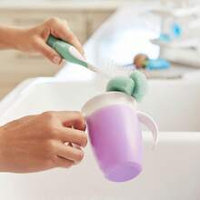 Munchkin® Esponja™ - Cepillo para Polvo para Botellas, Paquete de 2, Color Verde - Gris - Ver 9