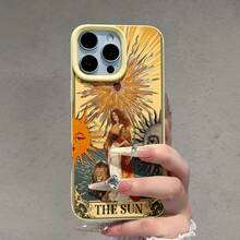 Funda para teléfono con estampado artístico del León Solar, compatible con teléfonos ,  17,  16 Pro Max,  15 Pro Max,  13 y  12. Fabricada en TPU, ofrece protección contra golpes y caídas. Una opción cautivadora para amantes de la astrología, artistas, familiares, amigos y quienes buscan un regalo único. Perfecta para celebraciones, cumpleaños e inspiración diaria. - Amarillo - Ver 7