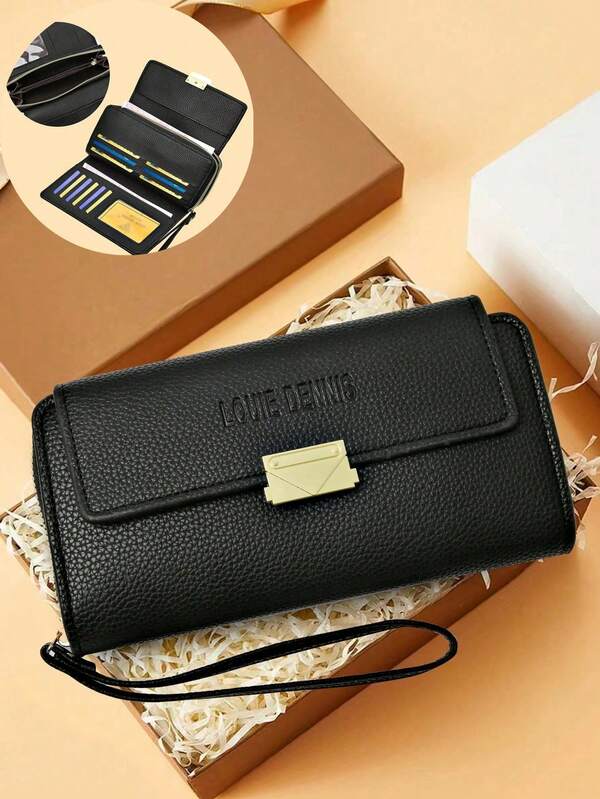 Fashionable Casual Solid Color High-End Wallet & Card Holder
