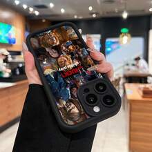 Funda para móvil de , el muñeco diabólico, con diseños del icónico personaje. Compatible con teléfonos ,  17,  16 Pro Max,  15 Pro Max,  13 y  12. Fabricada en TPU, ofrece protección contra golpes y caídas. Un regalo ideal para fans del cine de terror, ocasiones especiales y Halloween. - Negro - Ver 6