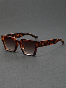 1 par de óculos masculinos quadrados, modelo Y2K (Millennium), versáteis para uso casual, atividades ao ar livre, estilo urbano, festas e festivais.