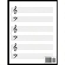 Blank Sheet Piano Music Notebook : 100 Pages of Wide Staff Paper 8.5x11 Perfect for Learning - como en la foto - Ver 2