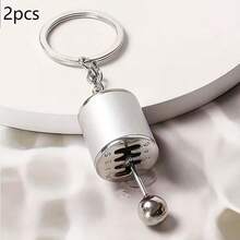 2 Manual Transmission Shift Toy - Car Key Chain, 6-Speed Manual Transmission Design, Durable Metal Construction, Men's Car Keyring Accessory, Car Key Chain - Multicolor - View 10