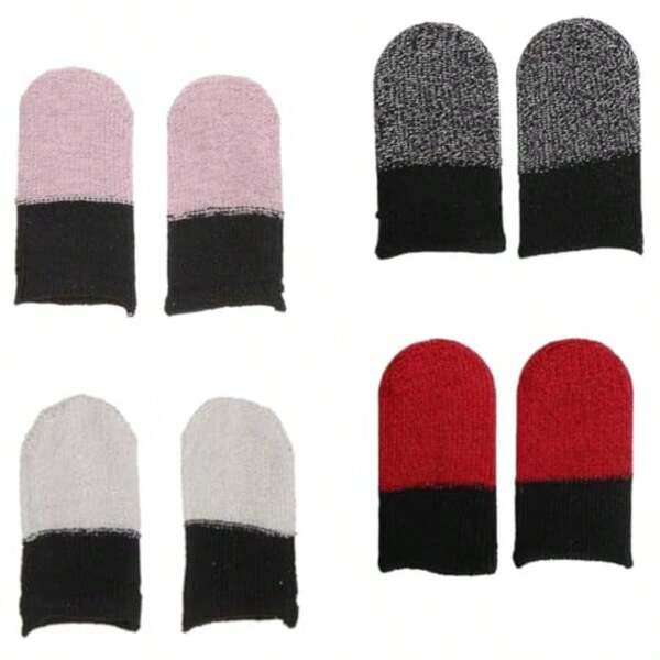 TEOZBLU Pack Of 8 Gaming Finger Sleeves  Finger Sleeves With AntiSweat Effect For Pro Mobile Gaming Any Game And Mobile Device Finger Gloves