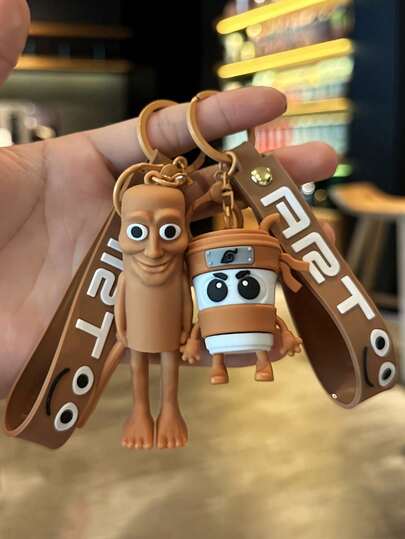 1pc New Italian Brainrot Animals Tralalero Tralala Keychains For Accessories Funny Sigma Skibidi Rizz Cat Silly Meme Keyrings Fans Friends Gifts(The Color Of The Circular Ring Of This Key Is Random)