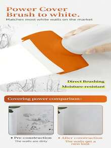 墙面滚筒漆 清洁水性白色内墙乳胶漆 施工方便 提高效率 易于修复 降低成本 质感好 用途广泛 覆盖力强 操作简便 新旧型号和颜色随机发货