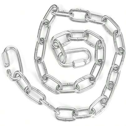 Cadena de extensión de uso pesado CCYODECO con 2 eslabones rápidos para sacos de boxeo, hamacas, sillas colgantes - Capacidad de 550 libras - Longitud de 315 pulgadas