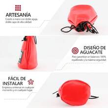 Pera de Boxeo, Bolsa de Doble Extremo Gobernadora, Mejora la Velocidad de Reacción, Duradera, Saco de Doble Extremo, Gimnasio en Casa, Piso a Techo - Rojo - Ver 8