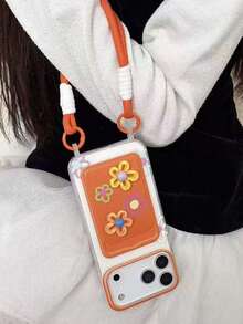 Ốp lưng điện thoại Ins Summer hình hoa cam 3D có giá đỡ thẻ tương thích với iPhone 16 Pro Max/15 Pro Max, New 11, 12, Creative 12, 11 chống rơi, Ốp lưng bảo vệ 14 Pro/13, Ốp lưng toàn diện cho nữ 17 Pro Max/17/Pro/17 Plus/17 - trái cam - Xem 8