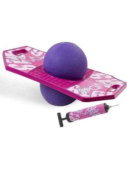 Pogo - Pelota de Truco para niños, Tabla de Rebote de Trucos para niños y niñas a Partir de 60 años, Incluye Bomba, asa fácil de Llevar, Cubierta de plástico Duradera para Interiores y,26995815