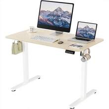 110*60CM + Woodgrain Top + White Legs